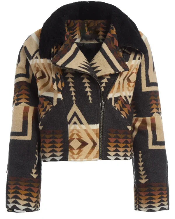 Dutton Ranch S01 Beth Dutton Aztec Print Jacket