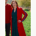 Finding Mr Christmas S02 Ashley Williams Red Coat with Side Stripe