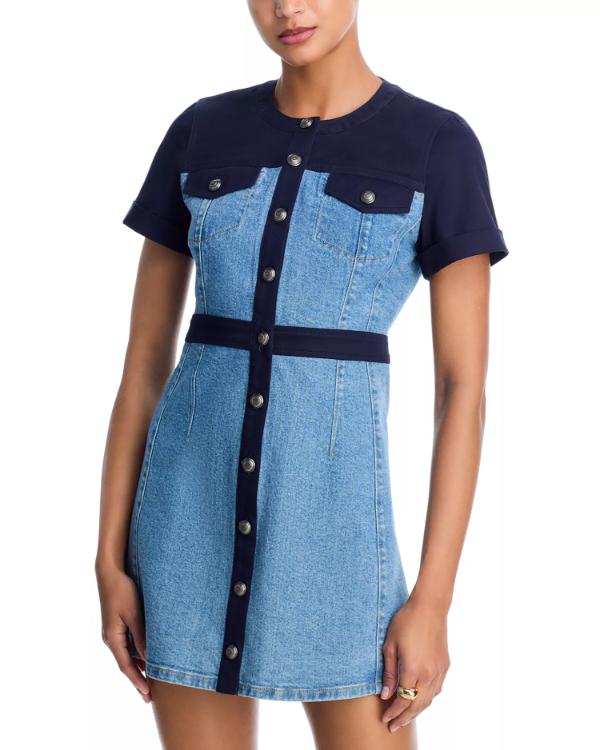 General Hospital 2026 Braedyn Bruner Blue Denim Dress - view 2
