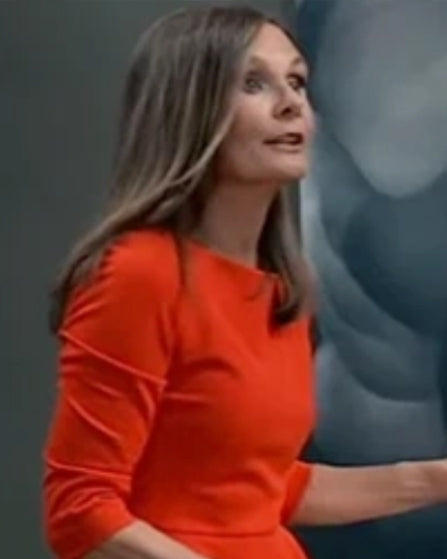 General Hospital 2026 Lynn Herring Red Peplum Dress