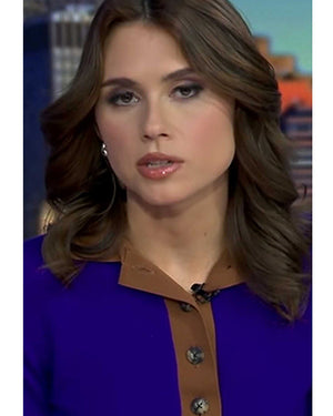 Good Morning America 2026 Sophie Flay Purple Polo Sweater
