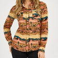 Heartland S20 Brynn Godenir Landscape Print Shirt