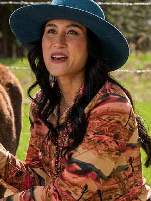 Heartland S20 Brynn Godenir Landscape Print Shirt