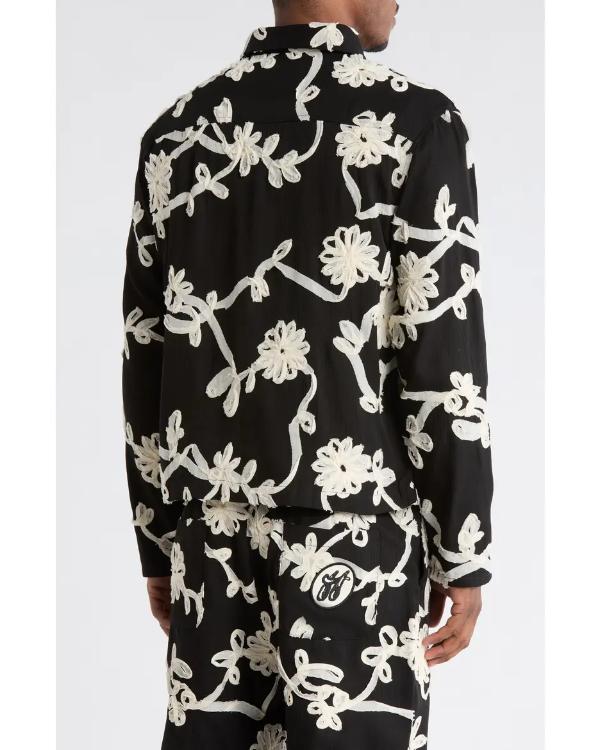 Reasonable Doubt S04 McKinley Freeman Floral Ribbon Work Jacket - view 4