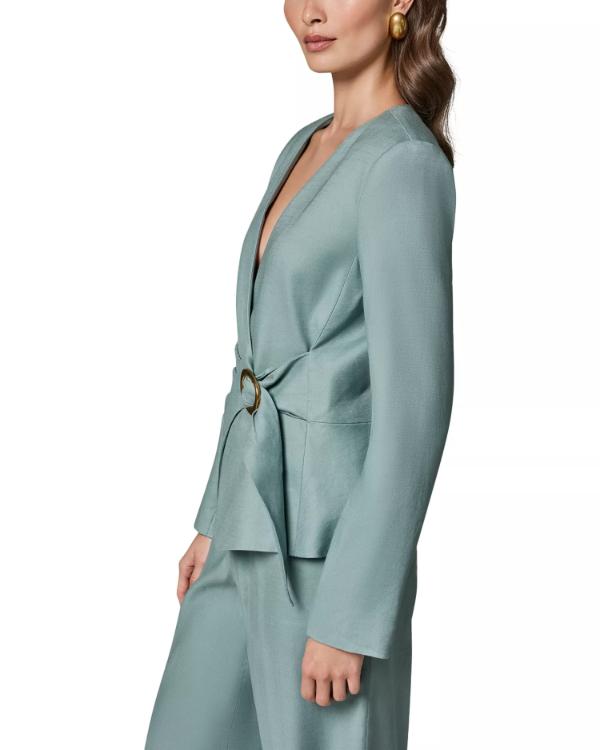 Chandra Wilson Greys Anatomy S23 Buckled Wrap Blazer - view 4