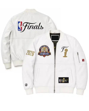 NY Knicks FISLL 2026 NBA Finals Team Leather Jacket - view 4