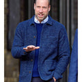 Prince William Blue Wool Blend Jacket