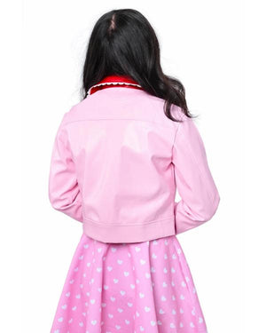 Real Housewives of OC Gina Kirschenheiter Pink Heart Moto Jacket - view 5