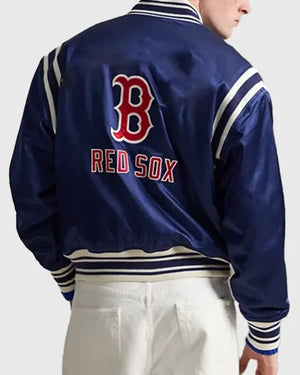 Boston Blue Varsity Bomber Jacket