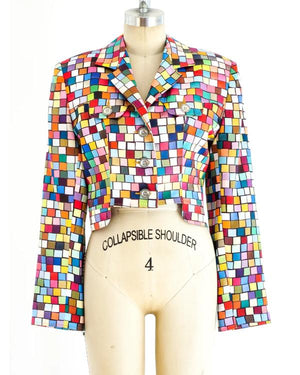 Living Single S03 Kim Fields Multicolor Cropped Jacket