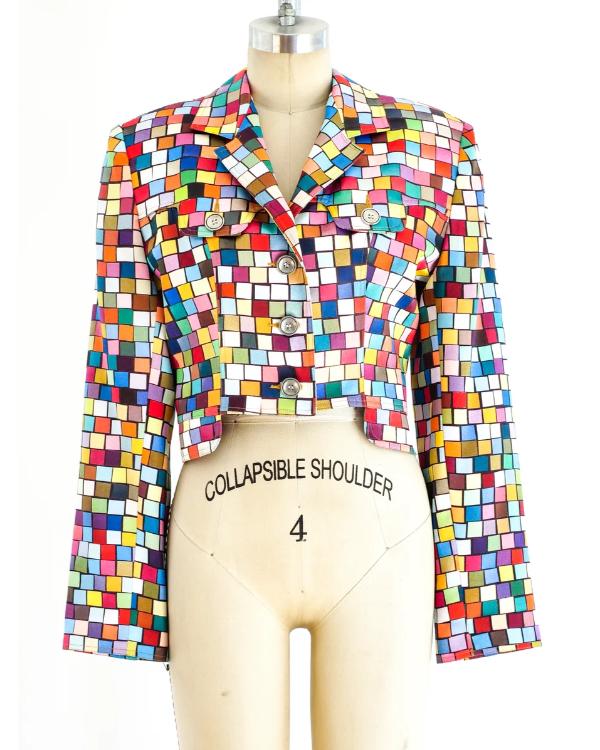 Living Single S03 Kim Fields Multicolor Cropped Jacket