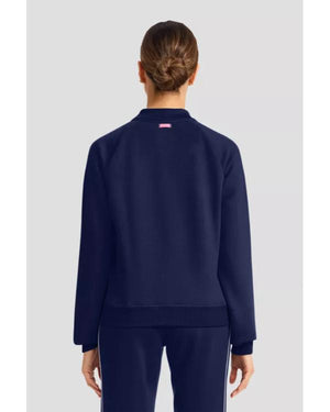 Scrubs S11 Ava Bunn Blue Half-Zip Track Jacket