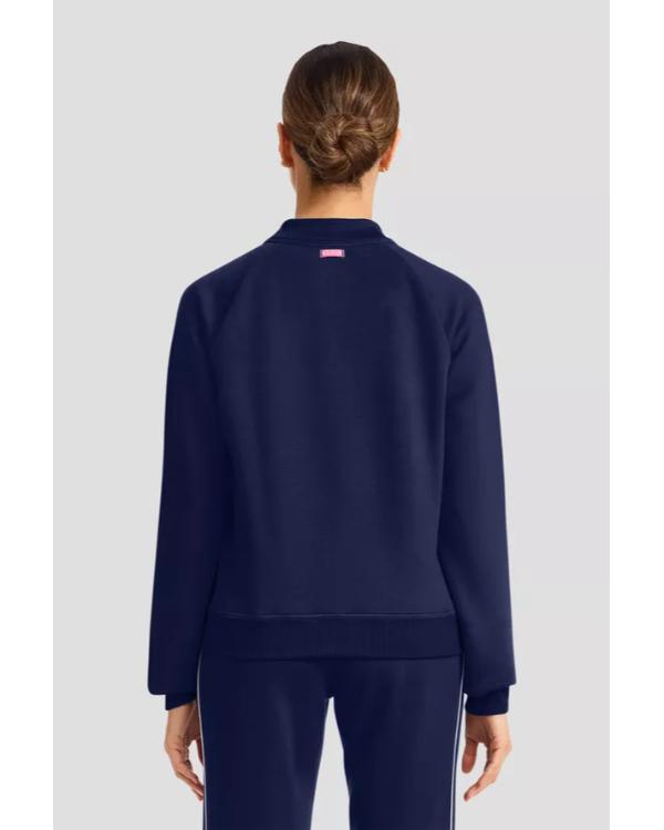 Scrubs S11 Ava Bunn Blue Half-Zip Track Jacket