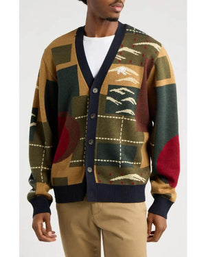 SNL S52 Ben Marshall Printed Knitted Cardigan