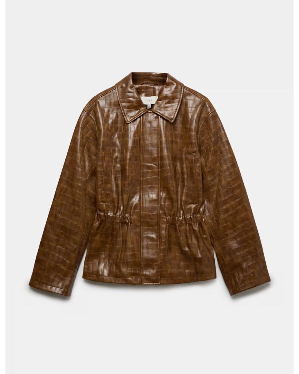Saturday Night Live UK 2026 Croc Faux Leather Jacket
