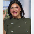 Sister Wives S21 Olive Green Polka Dot Sweater
