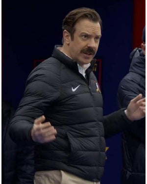 Ted Lasso S04 Jason Sudeikis Black Puffer Jacket