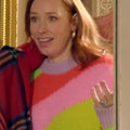 The Celebrity Traitors S02 Hannah Fry Rainbow Striped Sweater