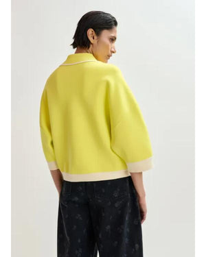 Hannah Fry The Celebrity Traitors S2 Yellow Cardigan - view 4