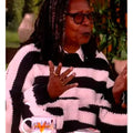 The View 2026 Whoopi Goldberg Stripe Chunky Knit Sweater