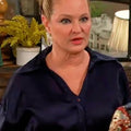 The Young And The Restless 2026 Sharon Case Blue Belted Blouse
