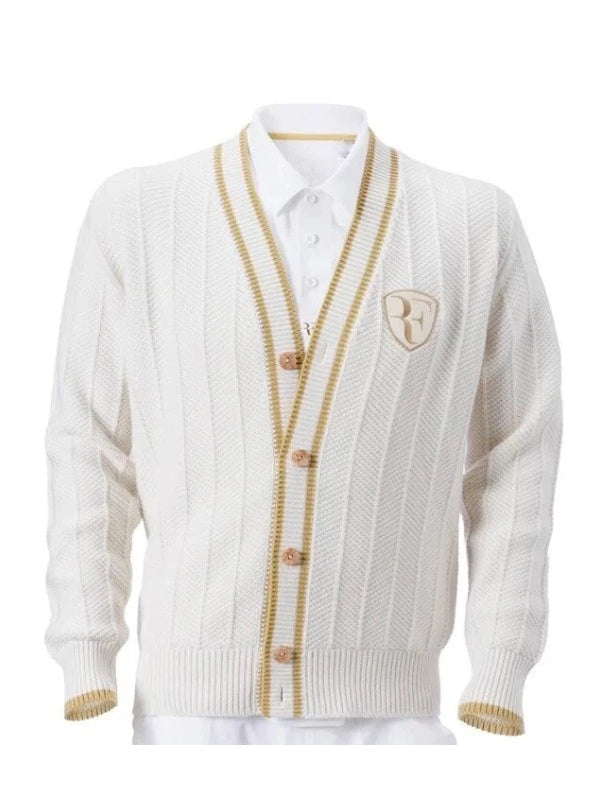 Roger Federer 2026 Tennis Cream Cardigan - view 4