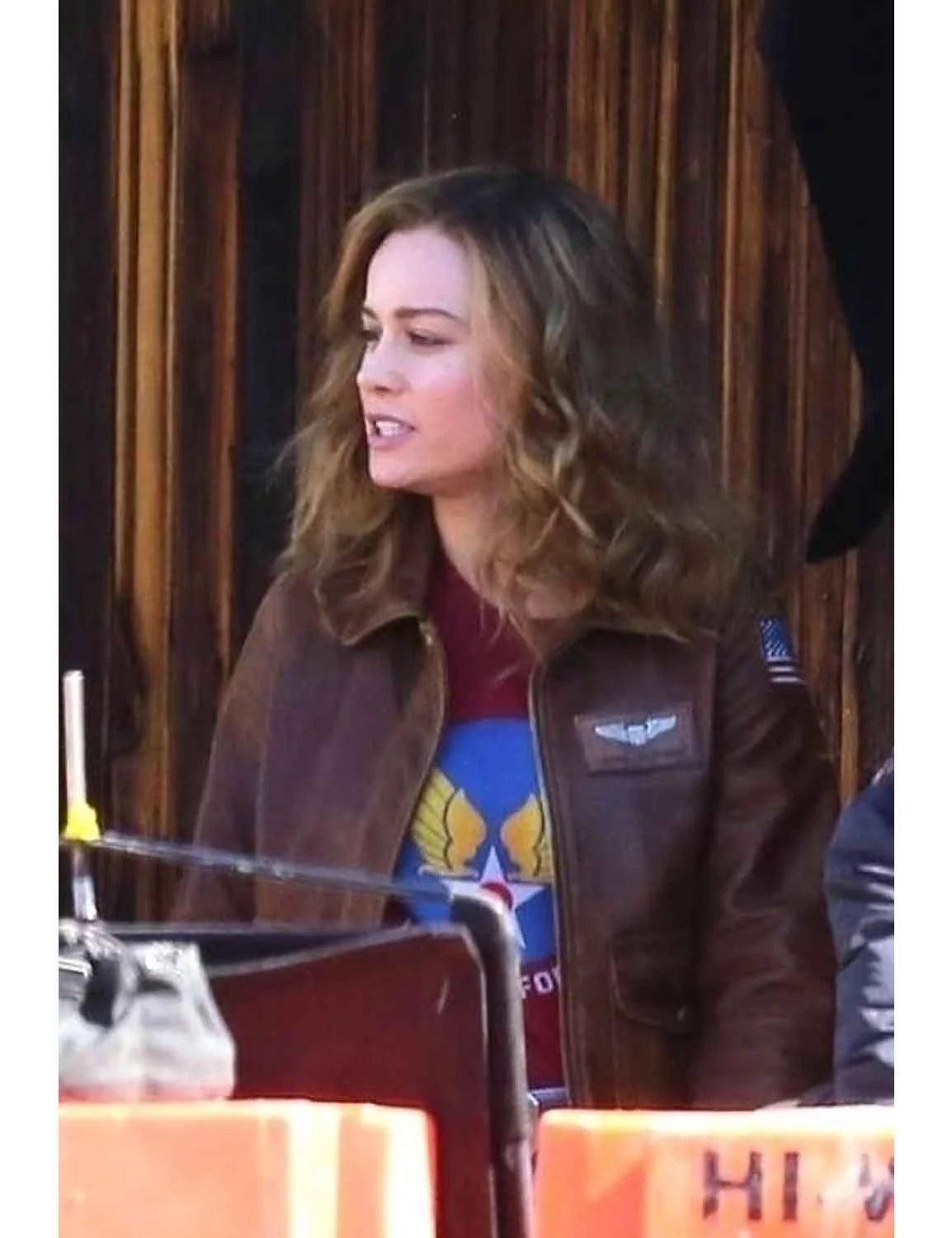 Captain Marvel Brie Larson Flight Bomber Jacket - view 5