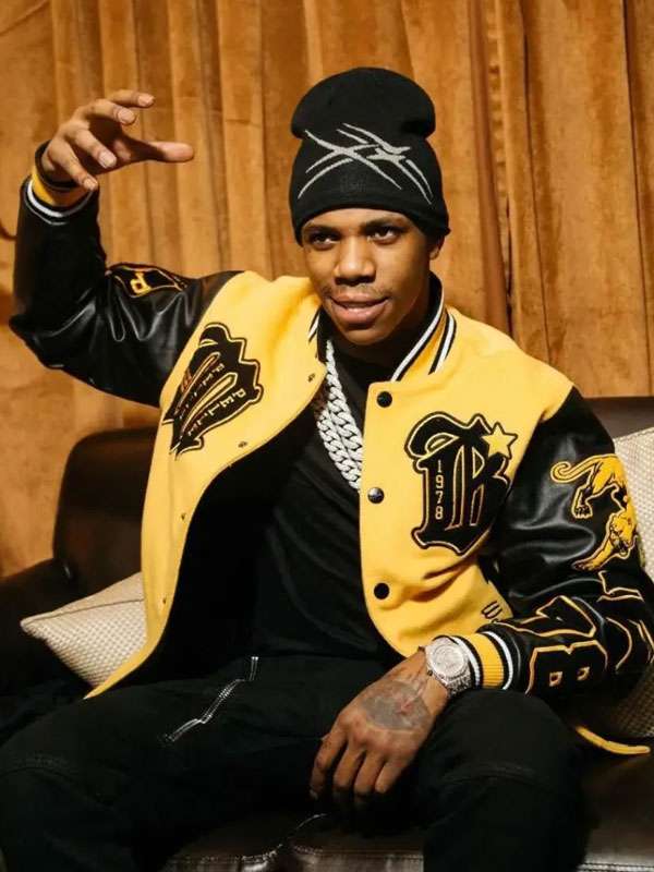 A Boogie Wit Da Hoodie Varsity Jacket - back view
