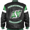 Saskatchewan Roughriders Varsity Leather Jacket