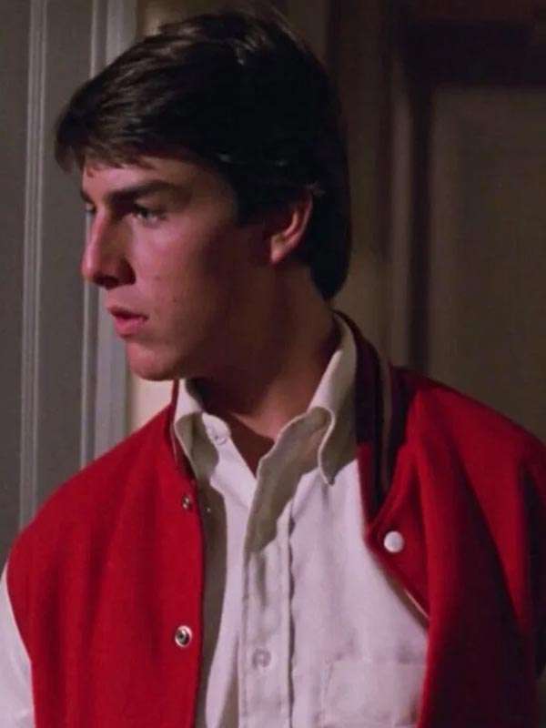 Risky Business Tom Cruise Varsity Jacket - side view