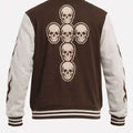 Halloween Skull and Wings Varsity Jacket
