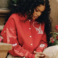 Teyana Taylor Red Varsity Jacket