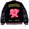 Leo Reich Too Much Black Varsity Jacket