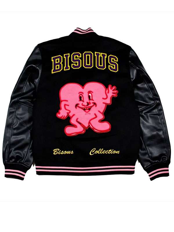 Leo Reich Too Much Black Varsity Jacket