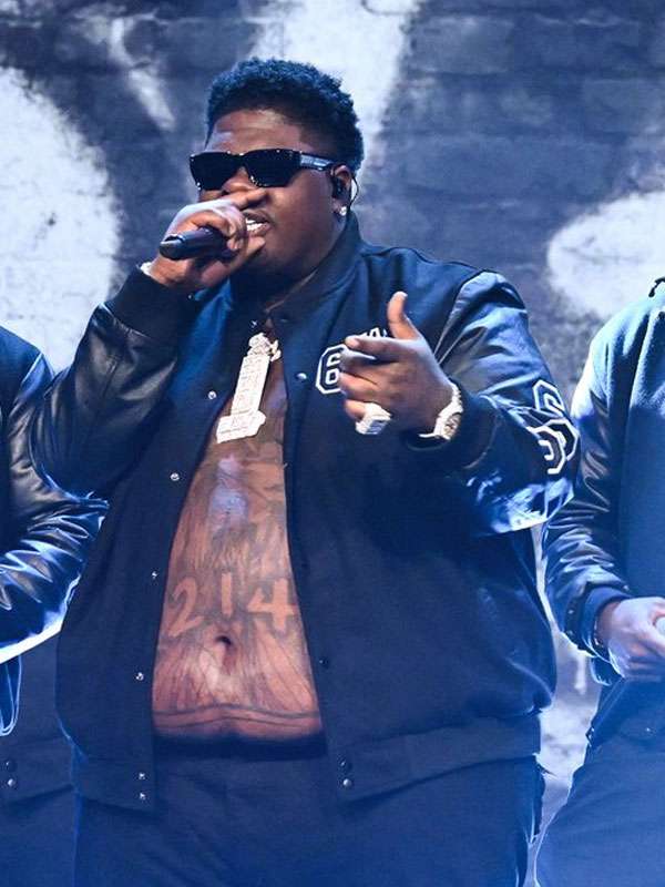 The Tonight Show 600 Ent Varsity Jacket - side view