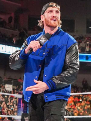 Logan Paul WWE Varsity Jacket - side view