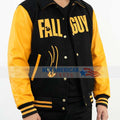 Ryan Gosling the Fall Guy Black and Yellow Varsity Jacket