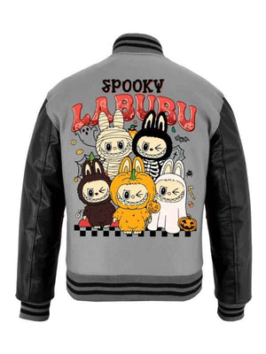 Spooky Labubu Varsity Jacket - back view
