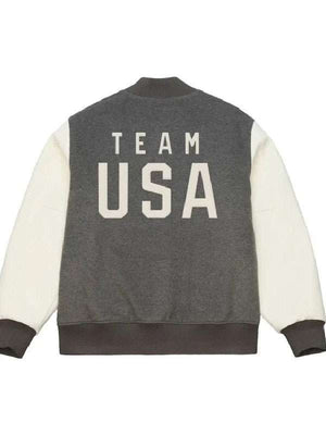 Olympic 2026 Team USA Coach Snoop Varsity Jacket - back view