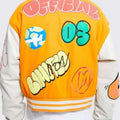 Yellow Graffiti Varsity Jacket