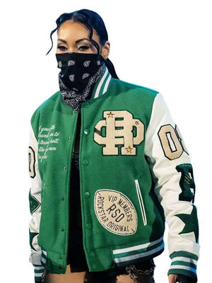 WWE Smackdown Mia Yim Varsity Jacket - back view