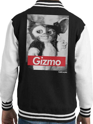 Gremlins Baseball Black and White Varsity Jacket - back view