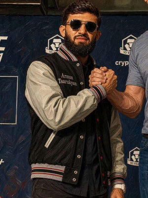 UFC Arman Tsarukyan Varsity Jacket - back view
