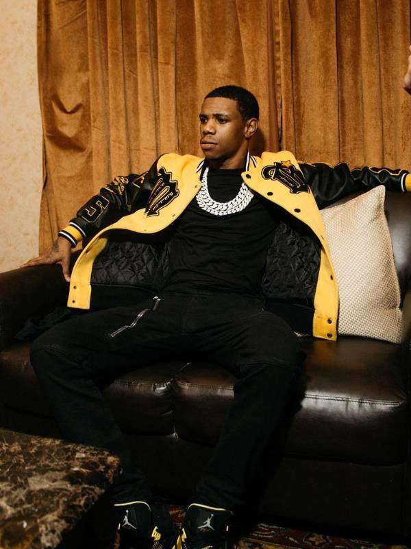 A Boogie Wit Da Hoodie Varsity Jacket - side view