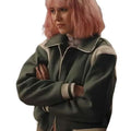 Trying Scarlett Rayner Green Varsity Jacket