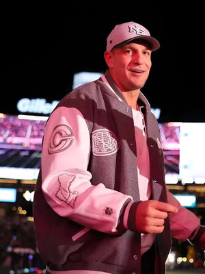 Rob Gronkowski Patriots Varsity Jacket - side view