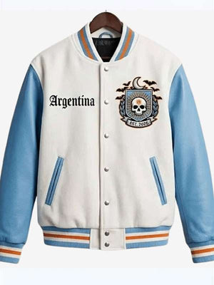 Argentina Halloween Varsity Jacket - side view