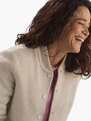 Amanda Lucas Dark Matter Varsity Jacket - back view