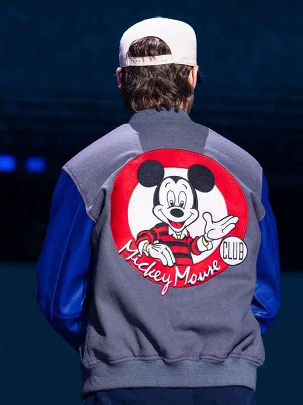 Ryan Gosling Mickey Mouse Club Varsity Jacket - back view