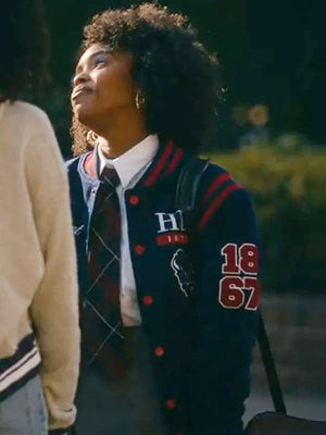 Lovie Simone Forever Blue Varsity Jacket